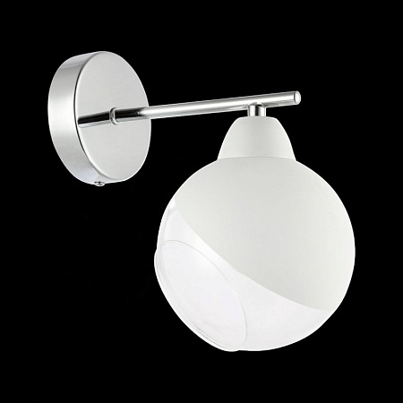 Светильник настенный Хром/Прозрачный, Матовый никель E14 1*40W SLE102701-01 - фото