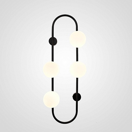 Настенное Бра Hoop Wall H77 Black Imperiumloft 213735-26 - фото