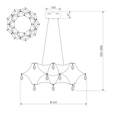 Подвесной светильник Bogate's 90401 LED - фото