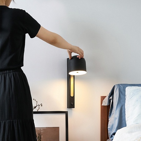 Светодиодное Бра Vic Wall Black Imperiumloft 204240-26 - фото