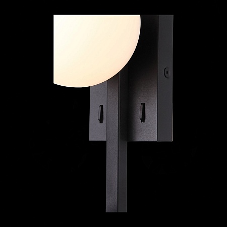 Светильник настенный ST-Luce Черный/Белый LED 2*1+4W 3200K SL1581.401.02 - фото