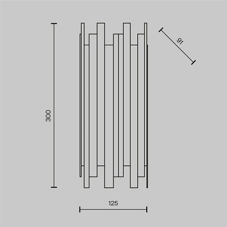 Настенный светильник (бра) Maytoni Coliseo MOD136WL-01BS - фото