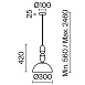 Подвесной светильник Freya FR2061PL-01BS3 - фото