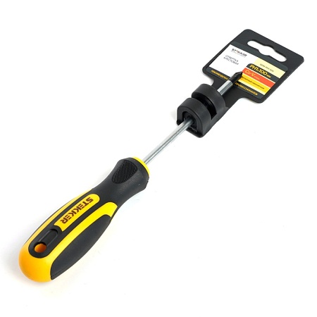 Отвертка крестовая STEKKER Ph 1 х 100 мм, Cr-V, SDM-PH1-100 - фото