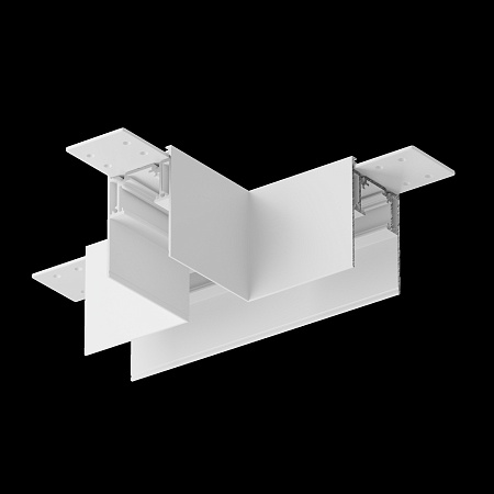 Коннектор Т-образный Gravity накладной белый - фото