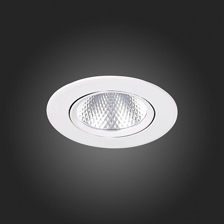 Св-к встр. Белый LED 1*6W 4000K 480Lm Ra80 24° IP20 D86xH50 220-240V ST211.548.06.24 - фото
