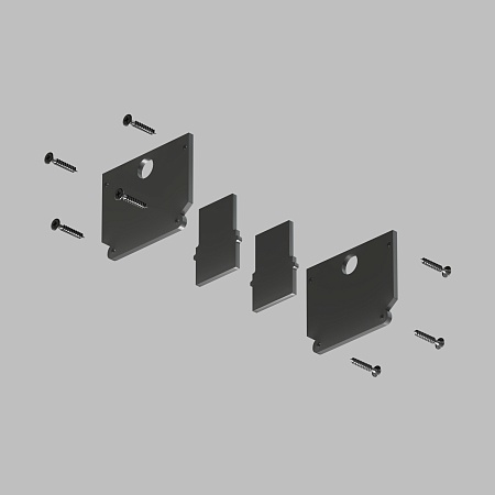 TR2025-BK Комплект торцевых заглушек для трека SMART ONE - фото