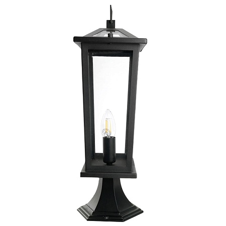 Светильник садово-парковый Feron PL754  на постамент 60W 230V E14, черный - фото