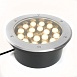 Светодиодный светильник тротуарный (грунтовый) Feron SP2804, 20W, AC/DC12V, низковольтный, 3000K, металлик, IP67 - фото