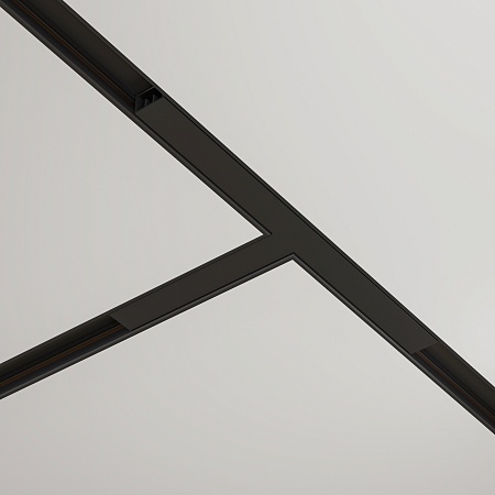 Т- образный коннектор встраиваемый Basity, черный  - фото