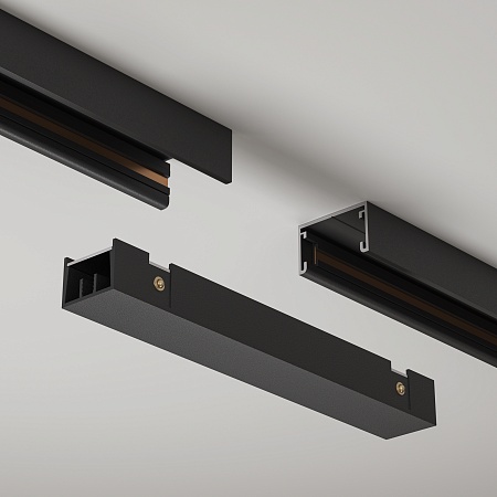 Коннектор питания прямой Basity, черный - фото