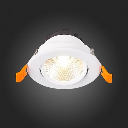 Св-к встр. Белый LED 1*8W 3000K 640Lm Ra80 36° IP20 D86xH50 220-240V ST211.538.08.36 - фото