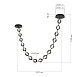 SL6520.403.16 Светильник подвесной ST-Luce черный жемчуг/прозрачно-дымчатый LED 1*80W 4000K HELMI - фото