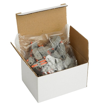 Клемма супер-компактная разветвительная 1 вход, 2 выхода, наборная STEKKER,LD220-102 - фото