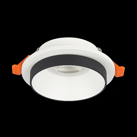 Св-к встр. Белый GU10 1*50W D92xH38 220V Без ламп ST206.508.01 - фото