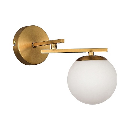 Светильник настенный Латунь/Белый E14 1*40W SLE1195-301-01 - фото