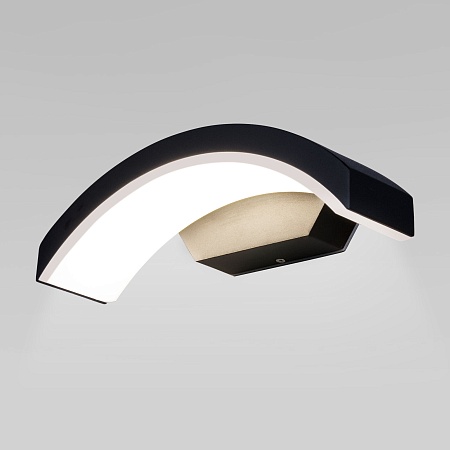 Пылевлагозащи<wbr>щенный настенный светодиодный светильник Asteria D IP54 1671 Techno LED черный Elektrostandard - фото