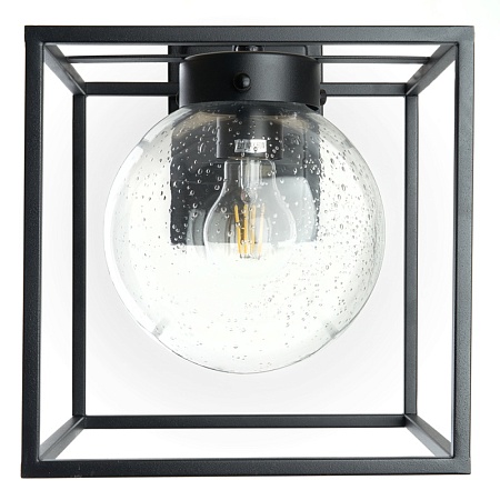 Светильник садово-парковый Feron PL711 на стену вниз  60W E27 230V, черный - фото