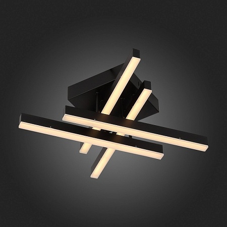 Люстра потолочная ST-Luce Черный/Черный, Белый LED 1*22W 3000K/4000K/6000K SL933.402.04 - фото