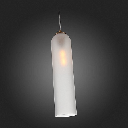 Светильник подвесной ST-Luce Латунь/Белый E27 1*60W SL1145.353.01 - фото