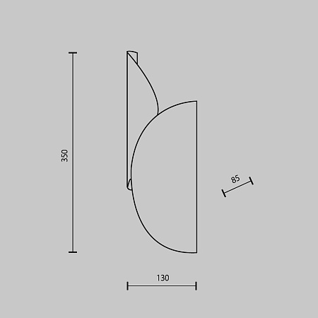 Настенный светильник (бра) Maytoni Organic MOD225WL-02B1 - фото