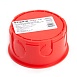 Коробка монтажная для сплошных стен, с крышкой, D80*40мм STEKKER EBX30-01-1-20-80, красный - фото