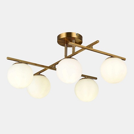 Светильник потолочный Латунь/Белый E14 5*40W SLE1195-302-05 - фото