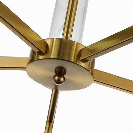 Люстра подвесная ST-Luce Латунь/Латунь, Прозрачный E14 5*60W SL1159.303.05 - фото