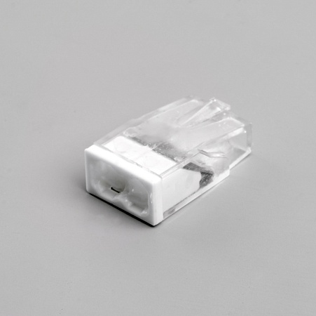 Клемма монтажная 2-проводная с пастой STEKKER  для 1-жильного проводника, LD2273-242 (5 штук в упаковке) - фото