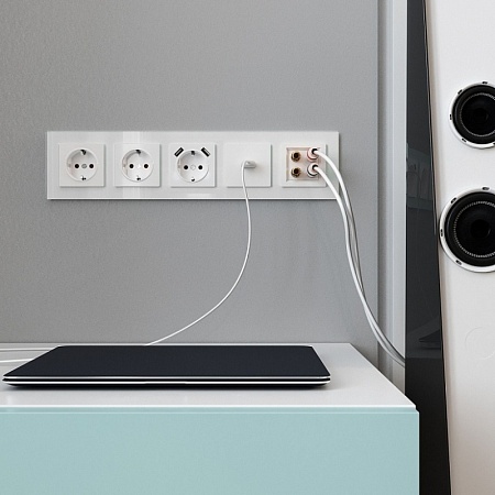 Розетка HDMI (белый) W1186001 - фото