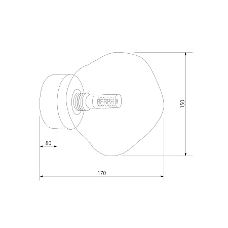 Настенный светильник TK Lighting 11104 Lava Sabia - фото