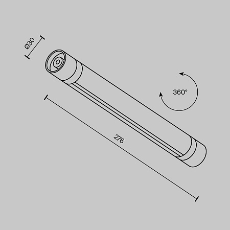 Шинопровод накладной/подвесной Technical CA012-TRX-300-B - фото