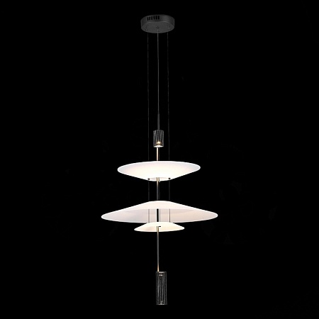 Люстра подвесная ST-Luce Черный/Белый LED 1*15W 3000K SL6101.413.01 - фото