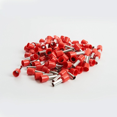 Наконечник штыревой втулочный изолированный НШВИ 10-12, LD405-1012 (упаковка 100 шт) - фото