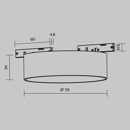 Трековый светильник Technical Zon TR189-1-12W4K-BW - фото