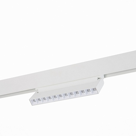 Магнитный трековый светильник белый LED 1*12W 3000K 1 009Lm Ra>80 36° IP20 L219xW22xH10 ST364.536.12 - фото
