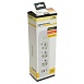 Удлинитель 3-местный c/з 3x1 мм2, 3 м, 250В, 10А, 2USB+1Type-C 2,4А, серия Home plus, белый STEKKER HM08-33-02 - фото