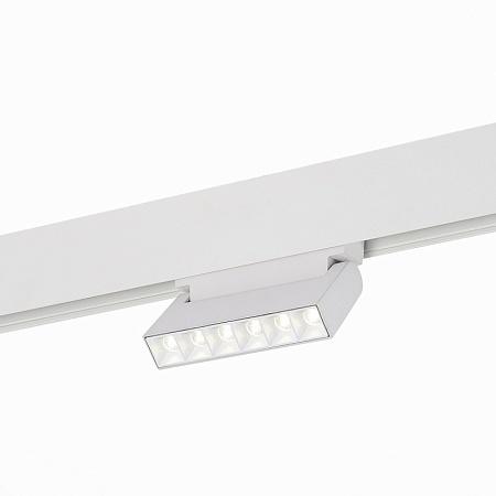 Магнитный трековый светильник белый LED 1*6W 4000K 532Lm Ra>80 36° IP20 L120xW22xH108 4 ST364.546.06 - фото