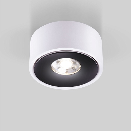 Накладной светодиодный светильник Glide белый/черный 25100/LED Elektrostandard - фото