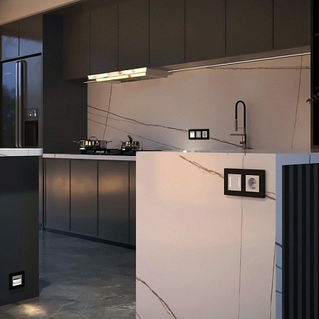 Умный сенсорный выключатель двухклавишный (белый) W4523001 - фото