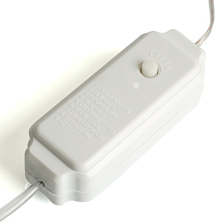 Светодиодная гирлянда Feron CL579 линейная Роса (на плоском проводе) 220V 2700К c питанием от сети - фото