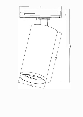 Трековый светильник Technical Track lamps TR031-1-GU10-BMG - фото