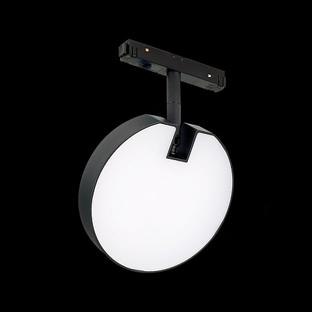 Магнитный трековый светильник Черный LED 1*15W 3000K 760Lm Ra>80 120° IP20 L150xW28xH21 ST359.436.15 - фото