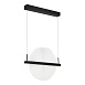 Светильник подвесной ST-Luce Черный/Прозрачный LED 1*15W 4000K SL6233.403.15 - фото