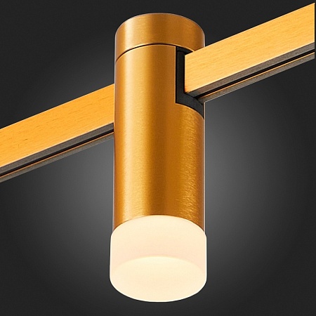 Магнитный трековый светильник FARM Золотистый LED 1*3W 3000K 93Lm Ra90 120 IP20 D29xH90 ST812.206.03 - фото
