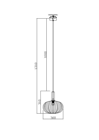 Подвесной светильник Freya Zelma FR8012PL-01GN - фото