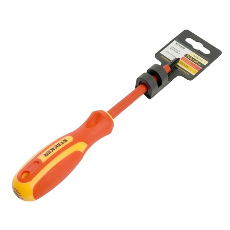 Отвертка крестовая диэлектрическая STEKKER Pz 2 х 100 мм, SDE-PZ2-100 - фото