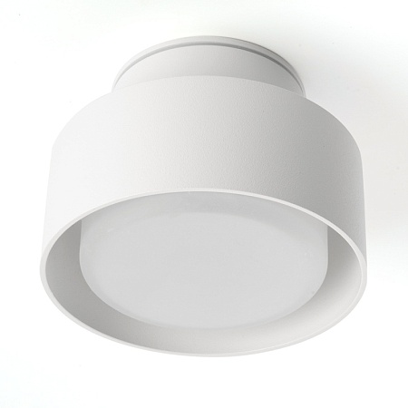 Светильник потолочный Feron HL367 Barrel AURA 12W, 230V, GX53, белый IP44 - фото