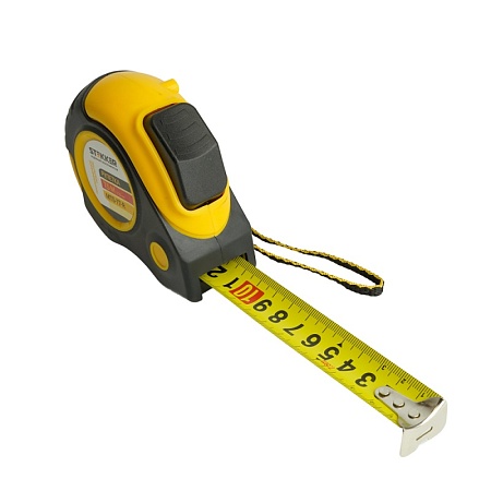 Рулетка, 7,5 м х 25 мм, прорезиненное покрытие, II класс точности, автостоп MTS-77-R - фото