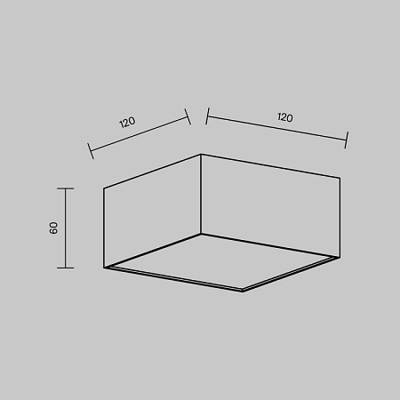 Потолочный светильник Technical Zon C032CL-12W3K-SQ-W - фото